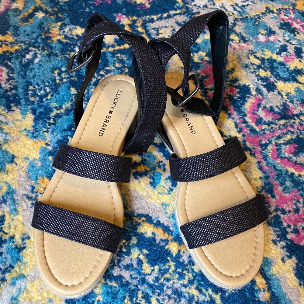 Black Lucky Sandals